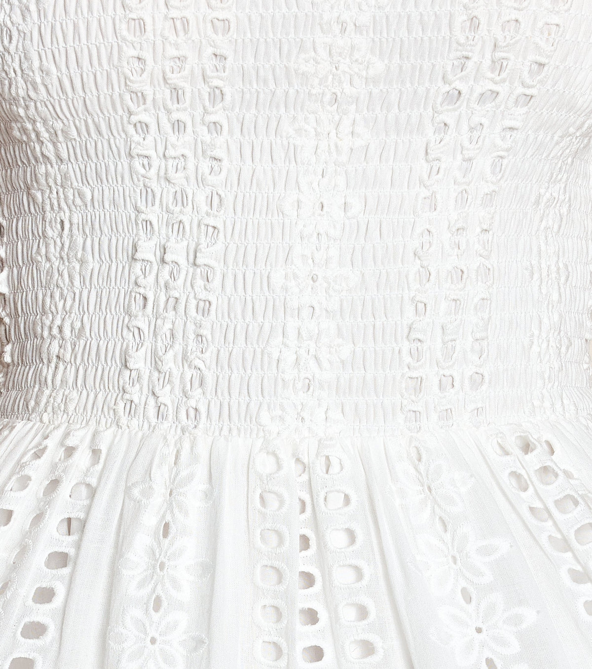 Lovely Day Eyelet A-Line Midi Dress
