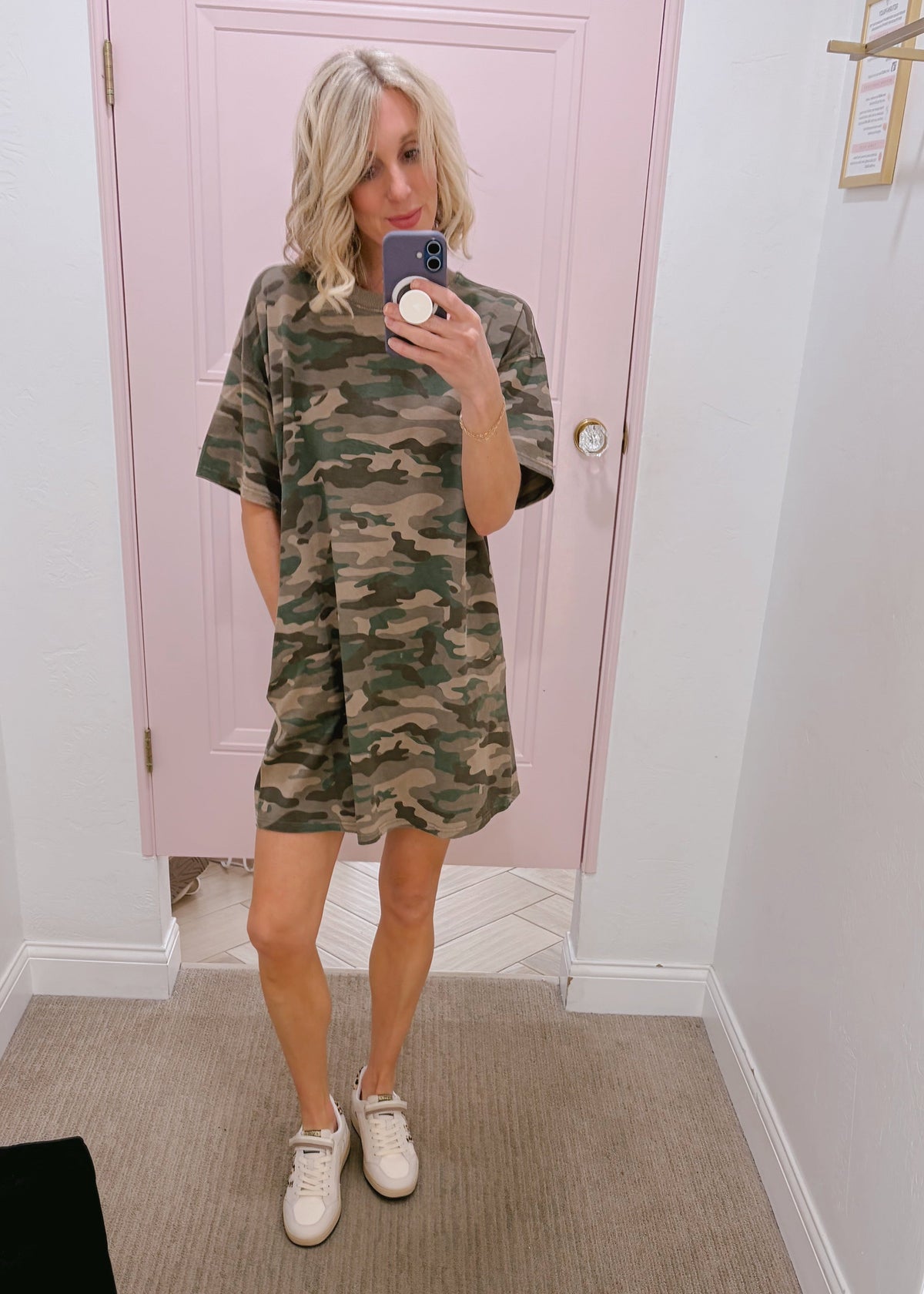 Camo T-shirt dress