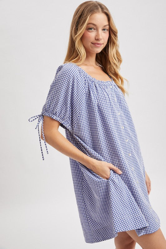 Picnic party gingham dress