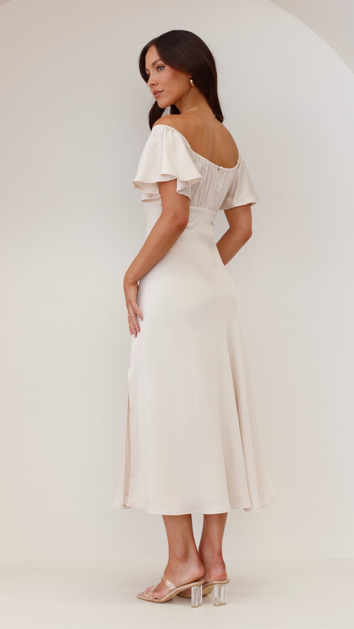 Louisa Midi Dress - Ivory