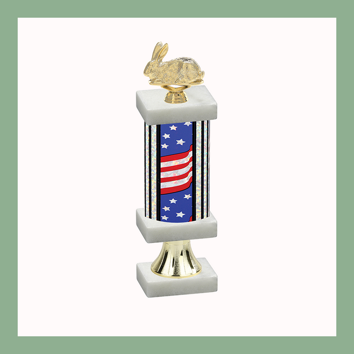 4H & Animal Column Pedestal Trophy