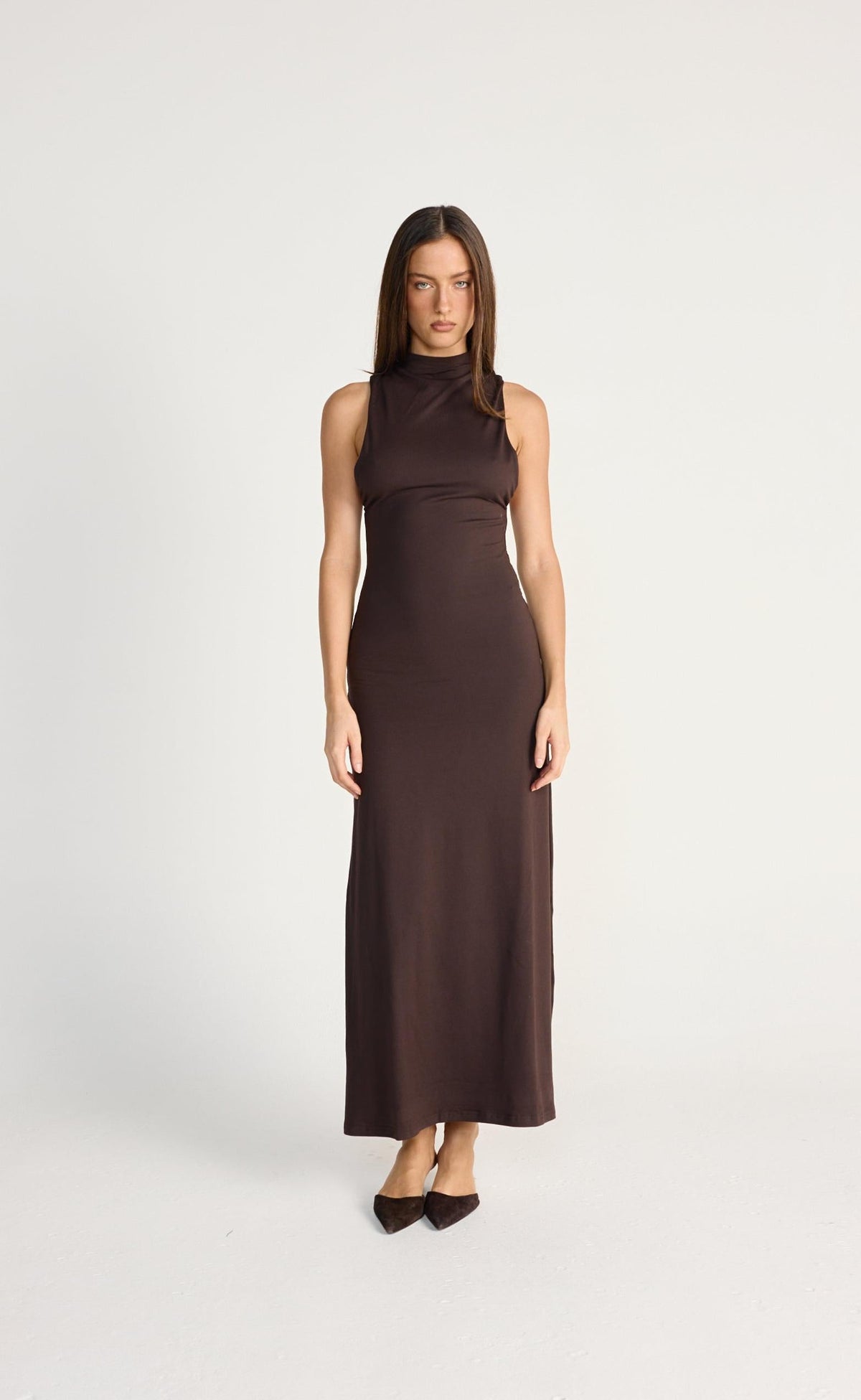 Oren Maxi Dress (Chocolate)