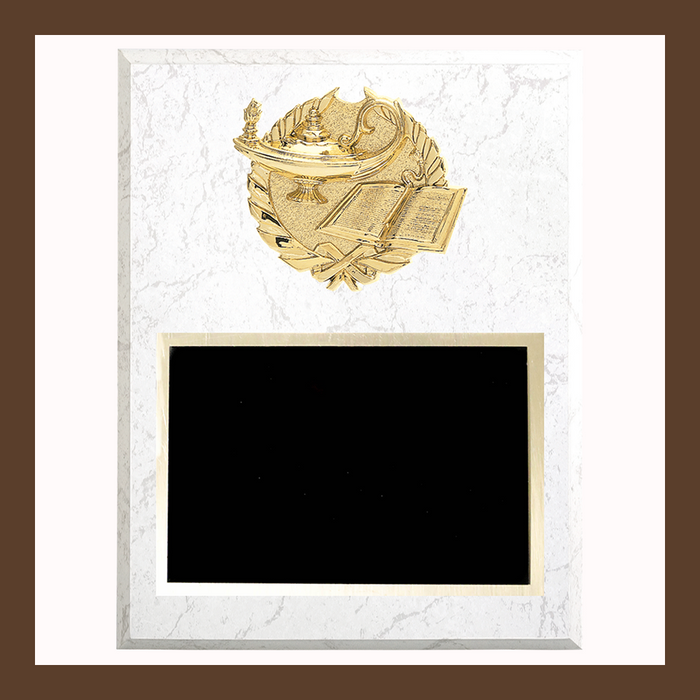 Academic Subject Theme Mounts For White Marble Finish Plaque