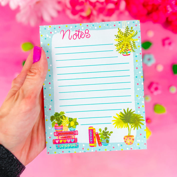 Bookish Plants Notepad 4.25" x 5.5"