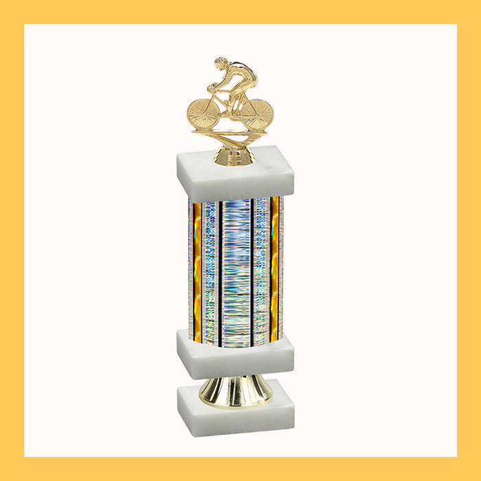Cycling Column Riser Trophy