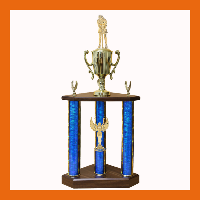 Golf Three Poster Trophy