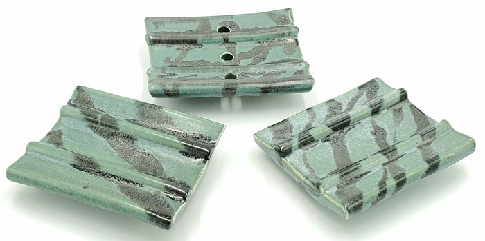 Liscom Hill Pottery - Seafoam Soap Dish
