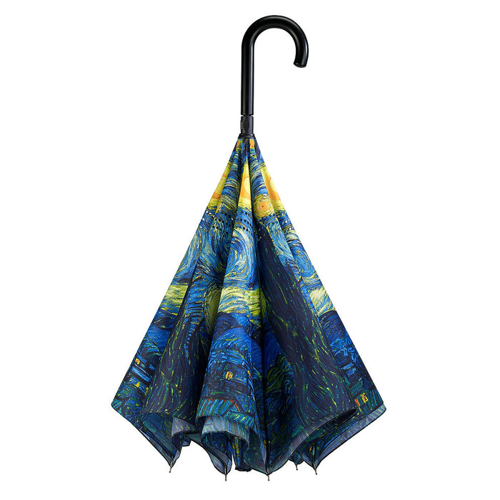 Umbrella - Reverse Close Van Gogh Starry Night