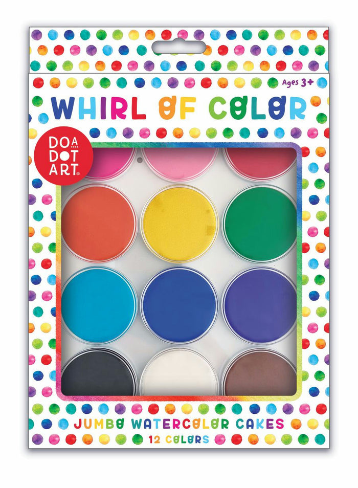 Whirl of Color Jumbo Watercolor Cakes