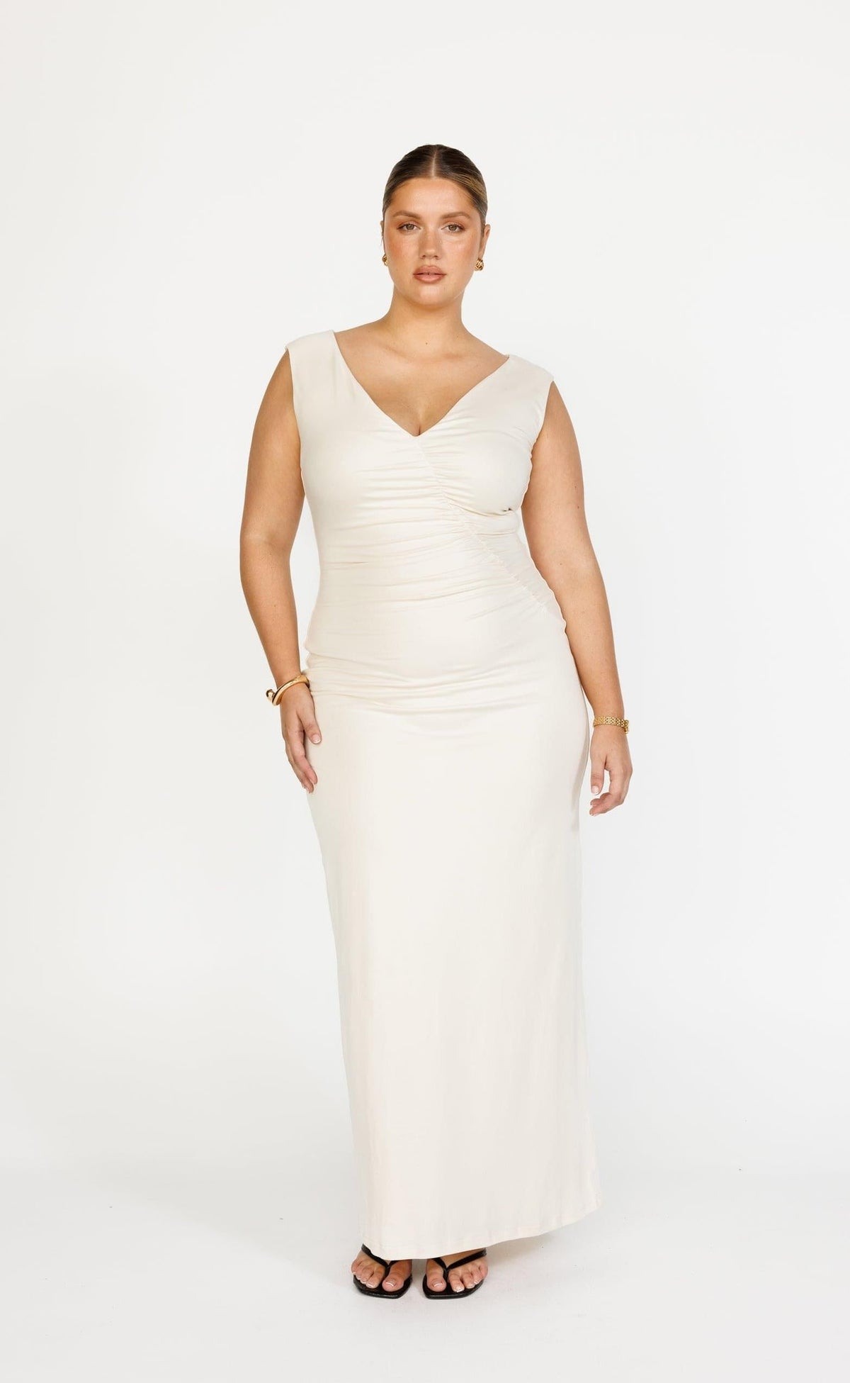 Viola Maxi Dress (Oat)