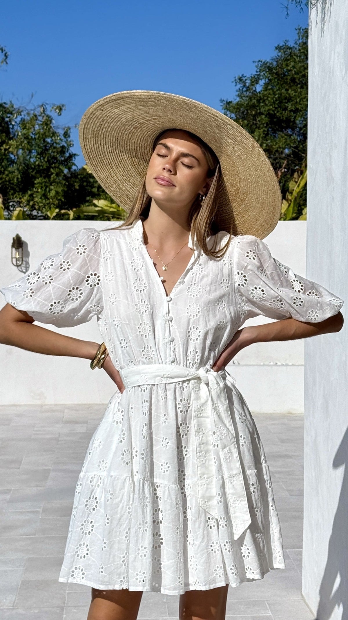 Francia Mini Dress - White