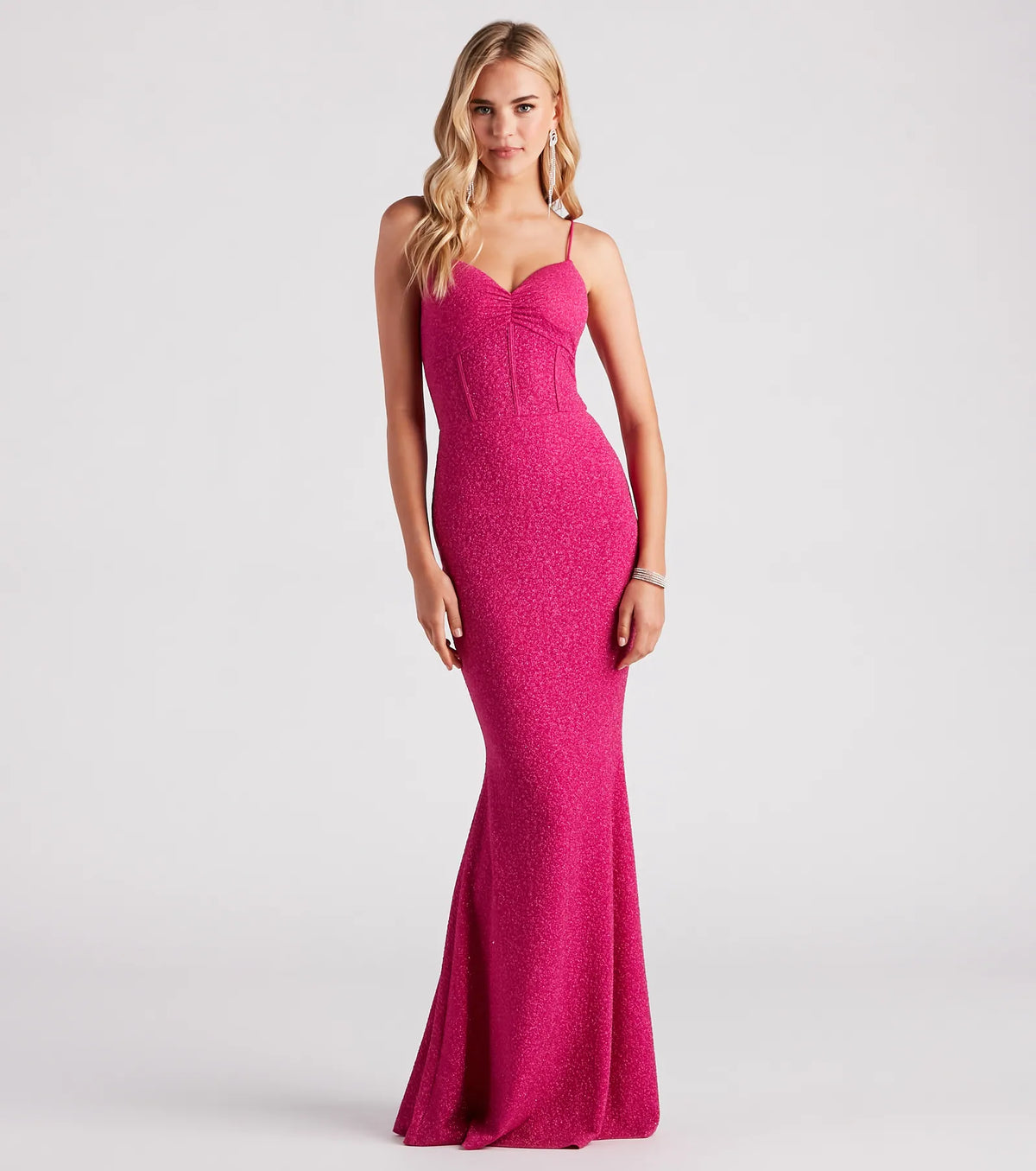 Kelsie Formal Glitter Mermaid Dress