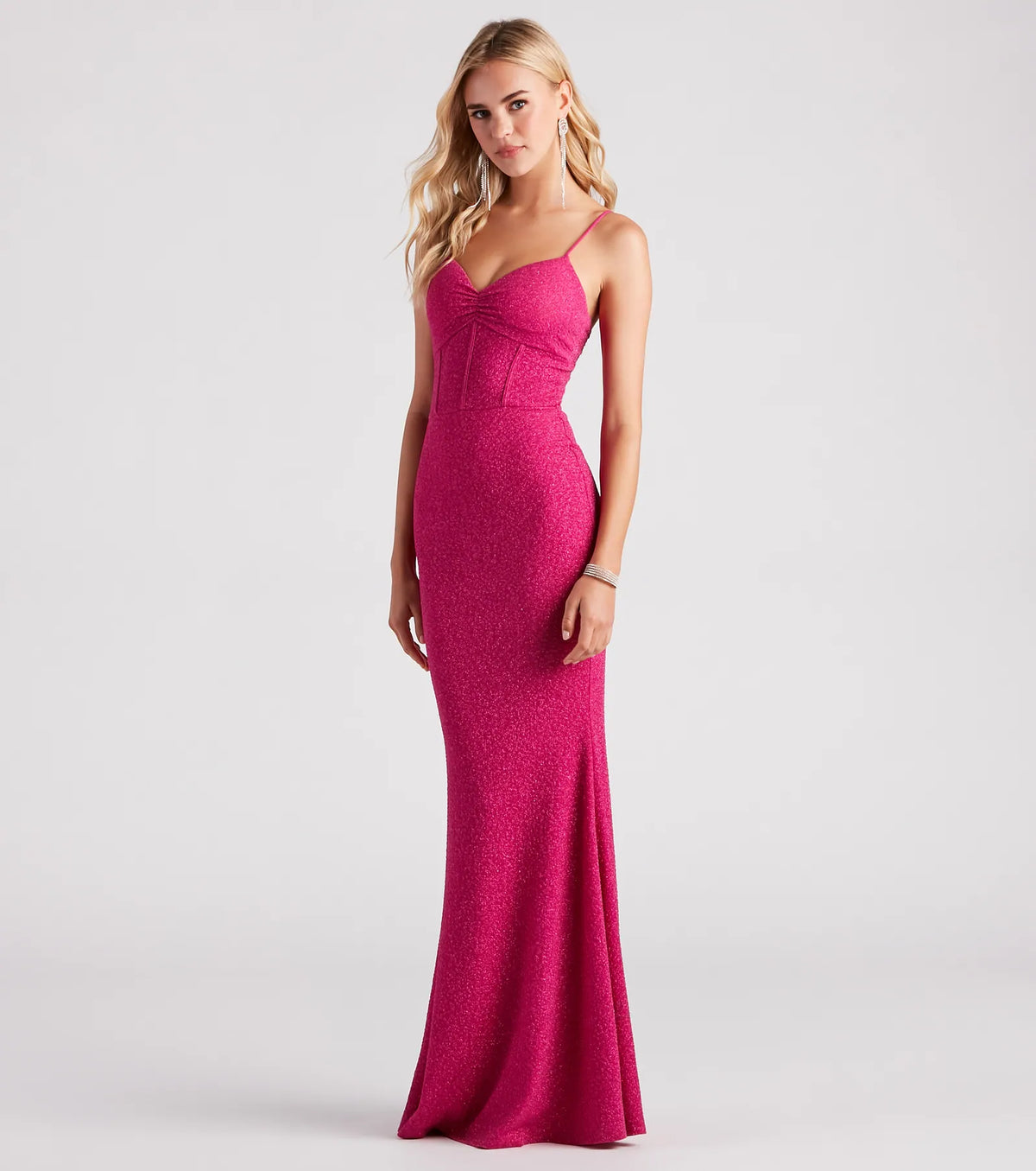 Kelsie Formal Glitter Mermaid Dress