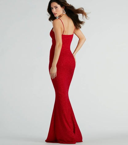 Kelsie Formal Glitter Mermaid Dress