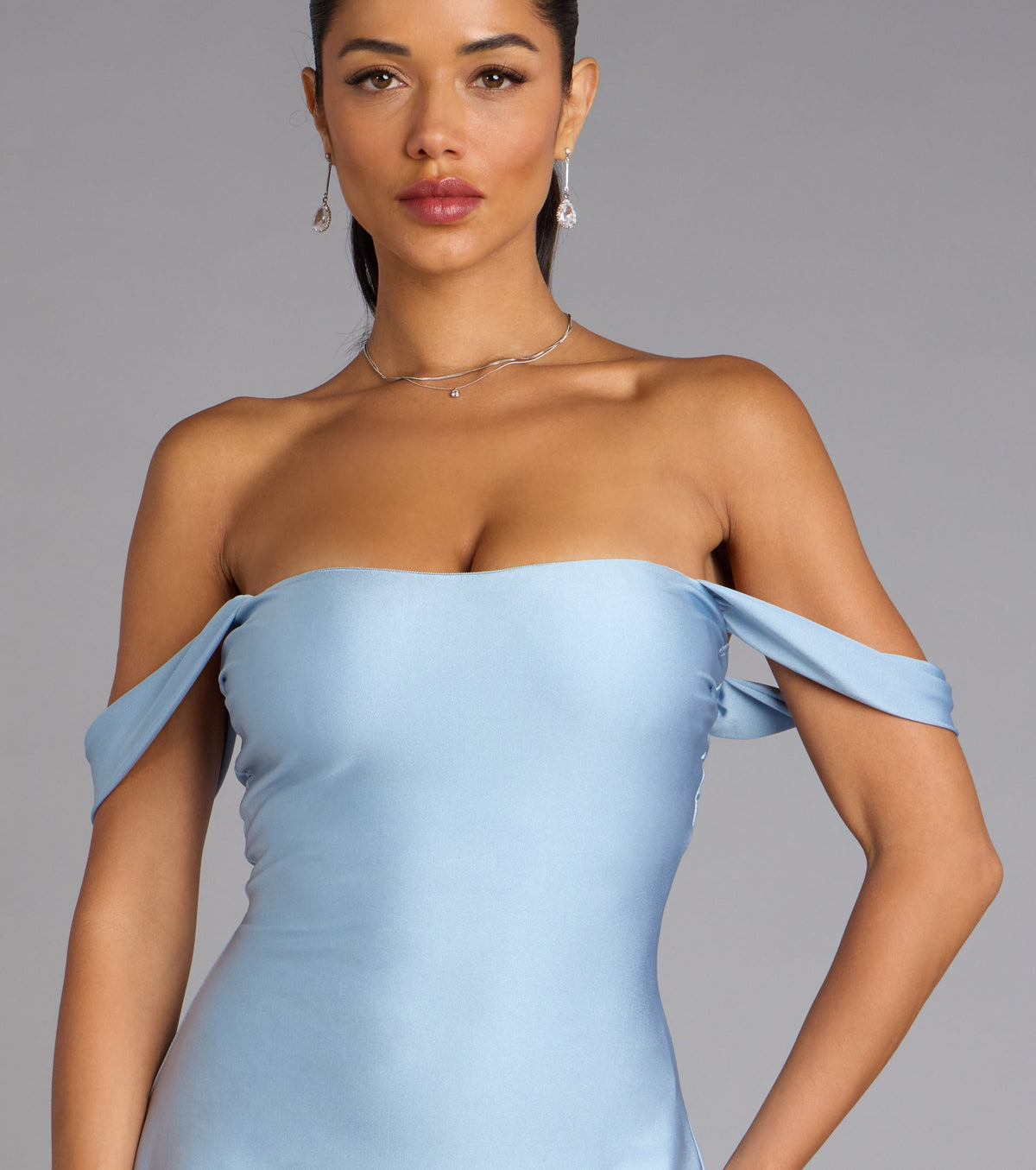 Effortless Charm Off-The-Shoulder Mini Dress