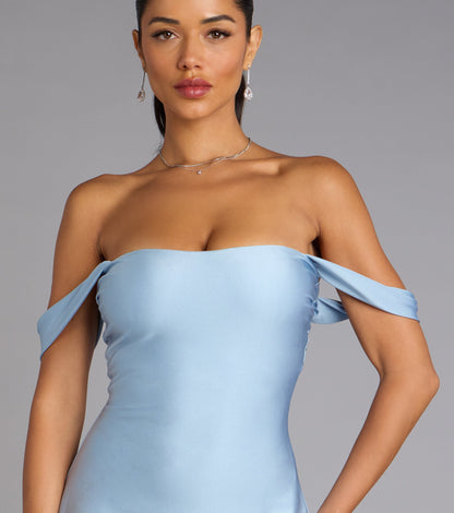 Effortless Charm Off-The-Shoulder Mini Dress