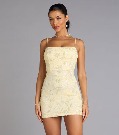 Dripping in Sparkle Sequin Beaded Mini Dress