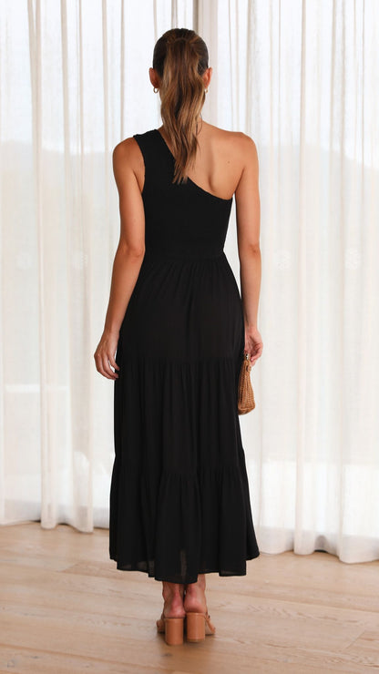 Cassy Midi Dress - Black