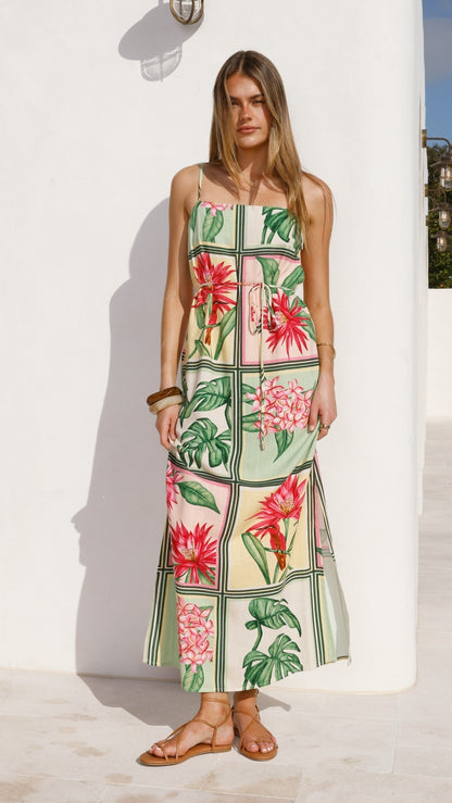 Elora Maxi Dress - Tropical Bloom