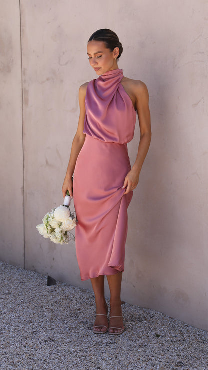Esther Maxi Dress - Baked Rose