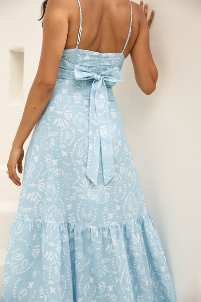 Bright Skies Maxi Dress Blue