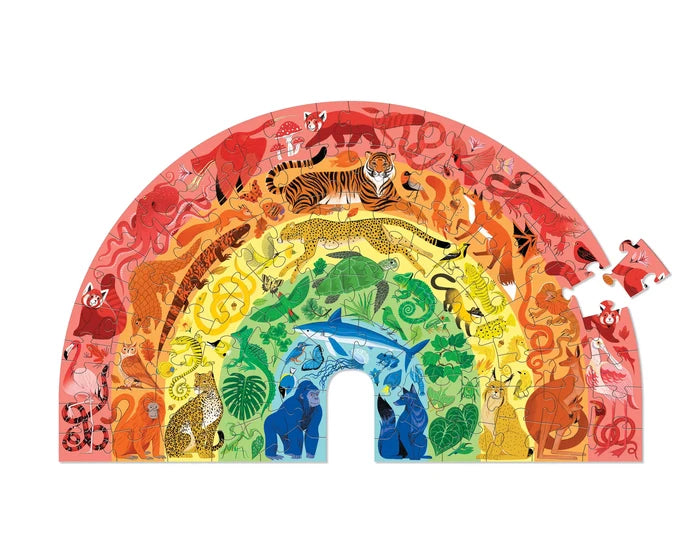 100pc Puzzle - Rainbow Animals