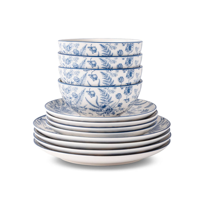 12pc Toile Dinnerware Set - Blazer