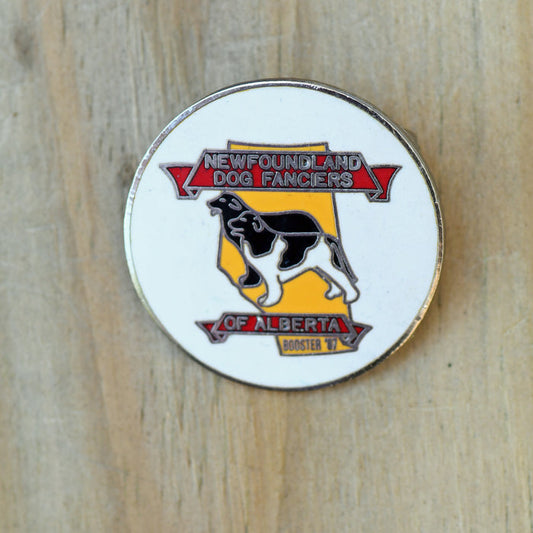 1987 booster Pin - newfoundland dog fanciers of alberta