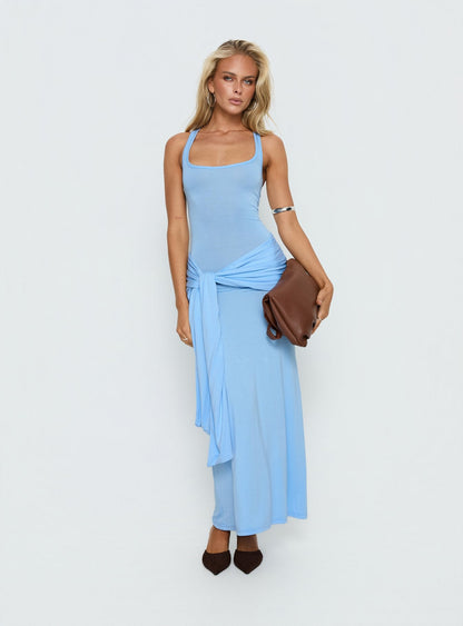 Madisa Racerback Maxi Dress Blue