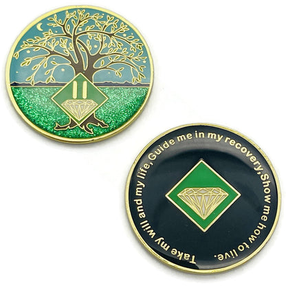 2 Year Tree of Life Specialty Tri-Plated NA Recovery Medallion - Two Year Chip/Coin