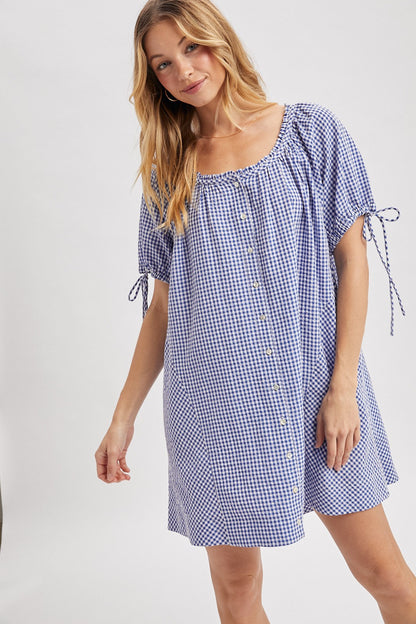 Picnic party gingham dress