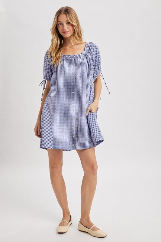 Picnic party gingham dress