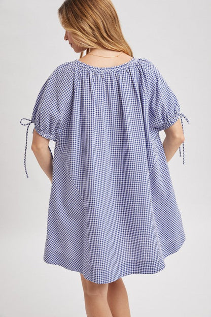 Picnic party gingham dress