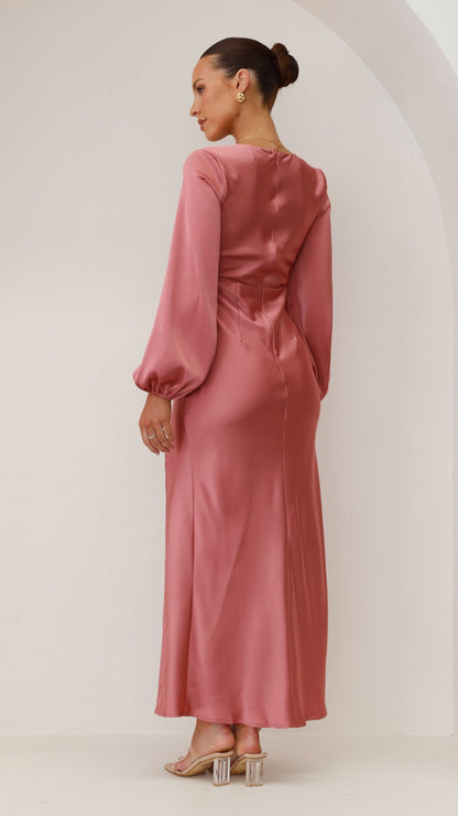 Brigitte Maxi Dress - Baked Rose