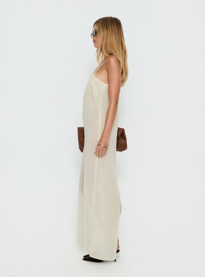 Glacial Sheer Maxi Dress Butter