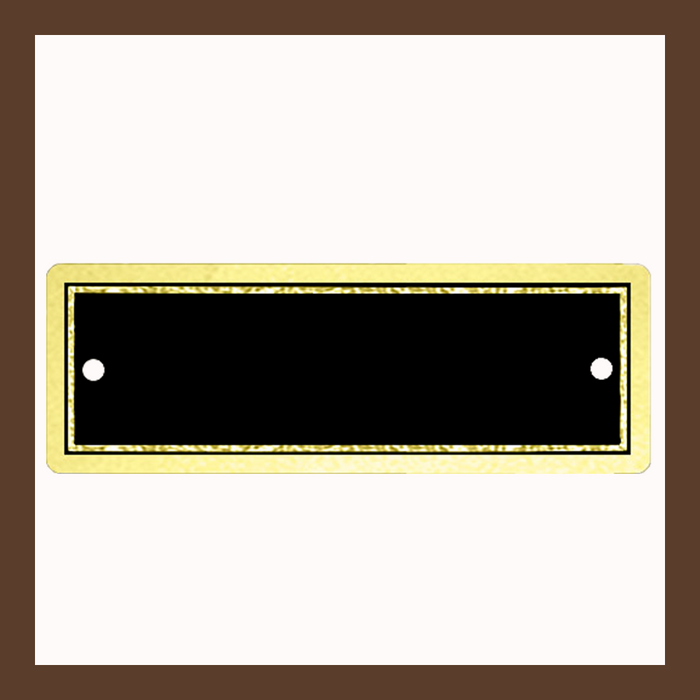 3" x 1" | Black & Gold Perpetual Plate