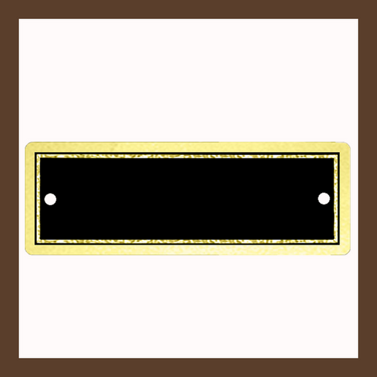 3" x 1" | Black & Gold Perpetual Plate