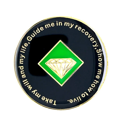 3 Year Tree of Life Specialty Tri-Plated NA Recovery Medallion - Three Year Chip/Coin + Velvet Case