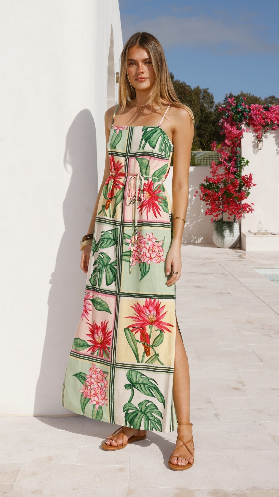 Elora Maxi Dress - Tropical Bloom