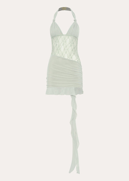 Tate Mesh Mini Dress - Sage