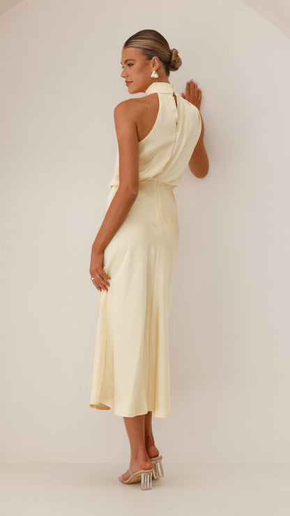Esther Maxi Dress - Lemon