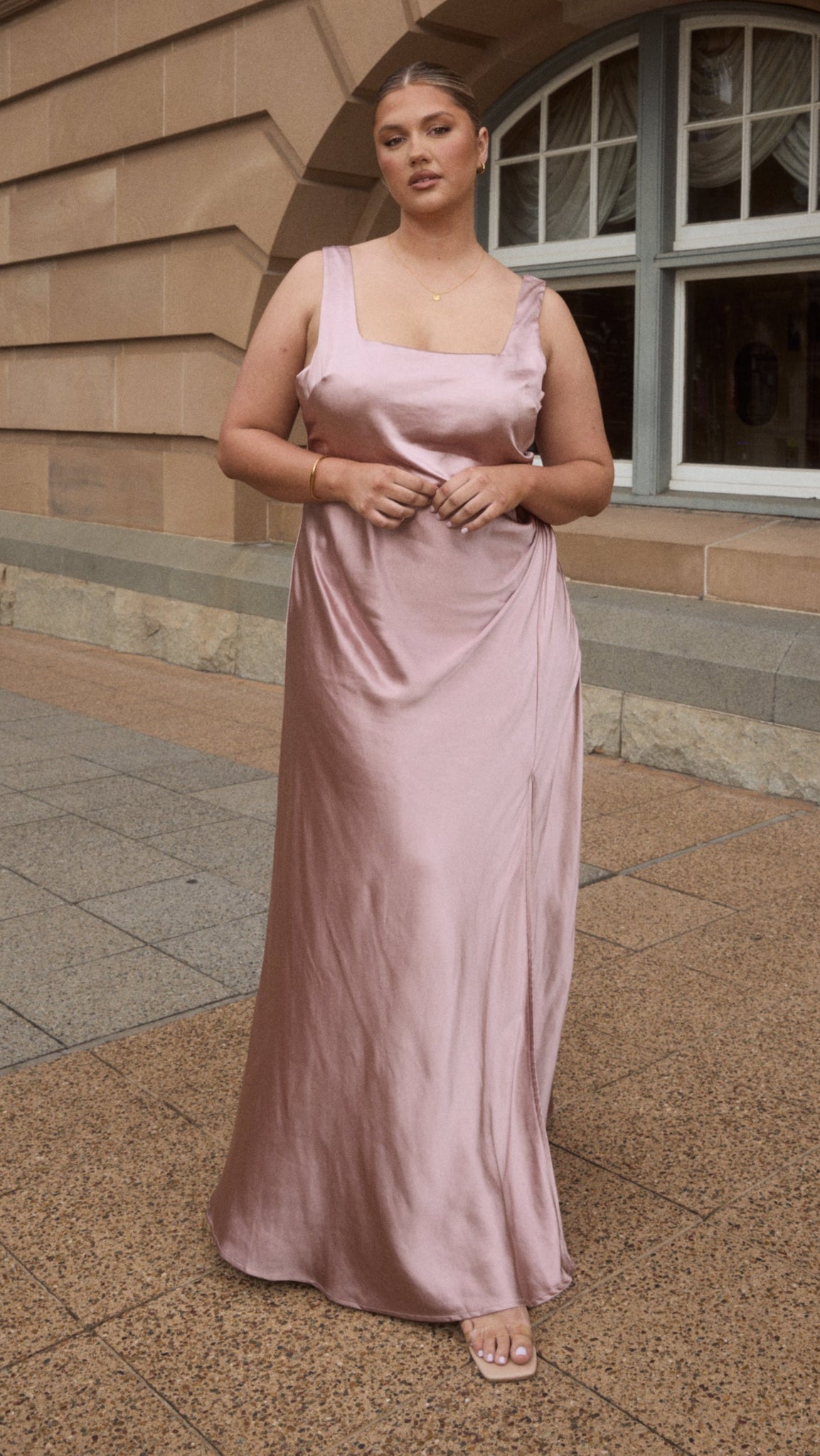 Alaria Maxi Dress - Dusty Pink