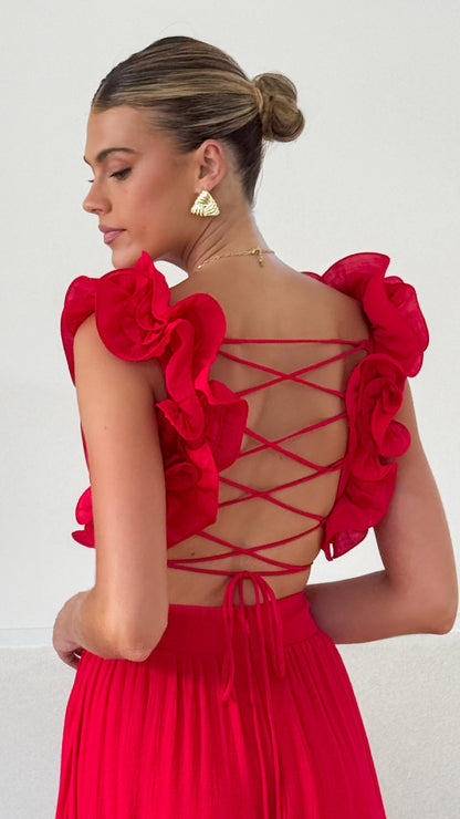 Galilhai Maxi Dress - Red