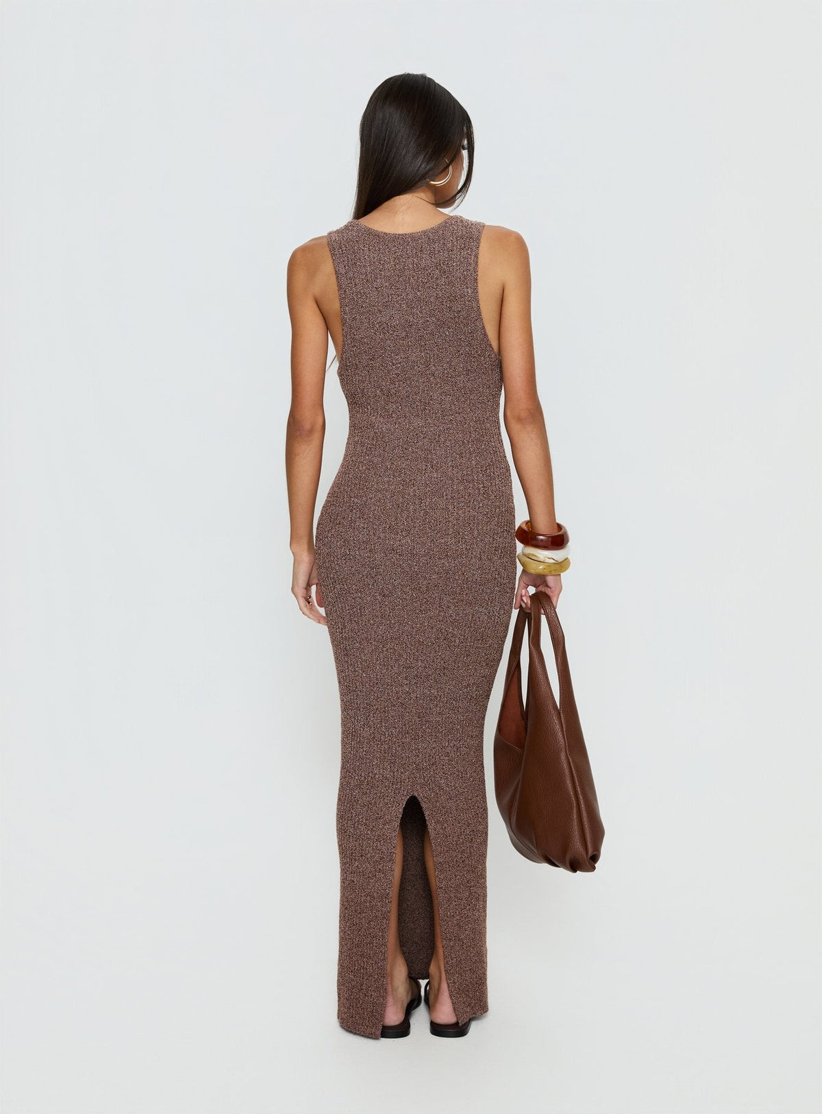 Imirisa Scoop Knit Maxi Dress Mocha