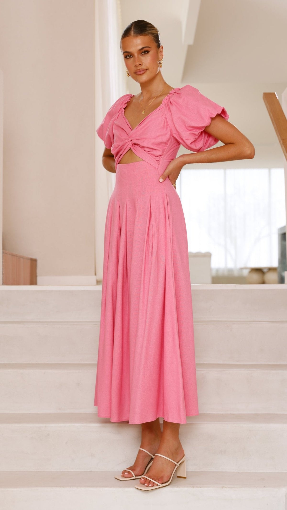 Christina Maxi Dress - Hot Pink