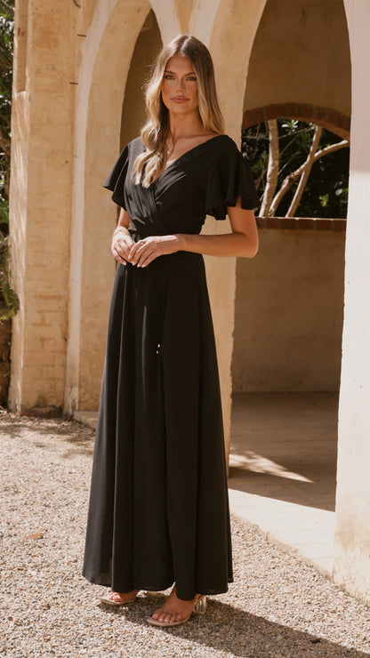 Charlize Maxi Dress - Black