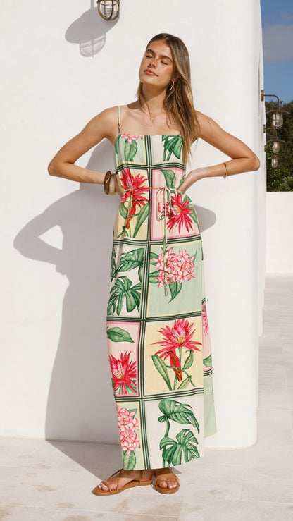 Elora Maxi Dress - Tropical Bloom