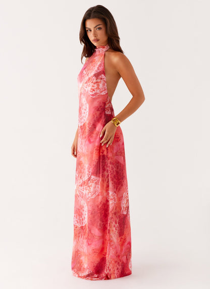 California Maxi Dress - Flamingo Fling