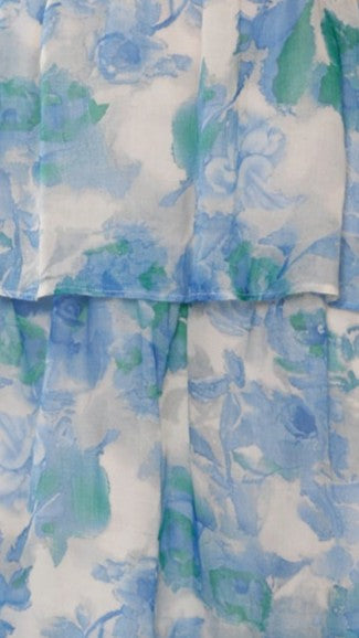 Alice Maxi Dress - Blue Floral