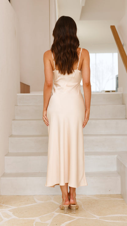 Audrey Maxi Dress - Champagne